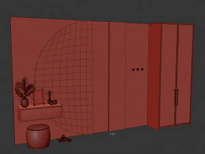 Composition in the hallway 6 3D Model