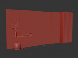 Composition in the hallway 3D Модель