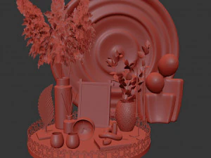 Decorative set 3D Model