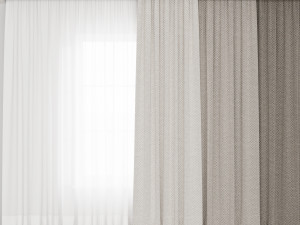 Curtains4 3D Model