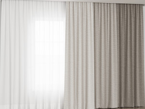 Curtains4 3D Model