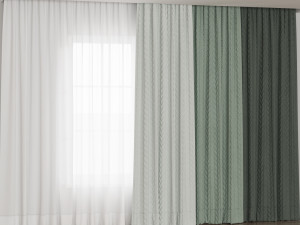 Curtains 3D मॉडल