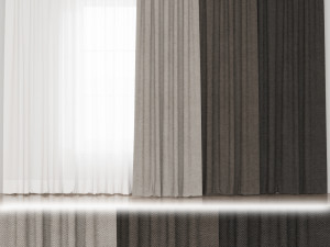 Curtains 3D Model