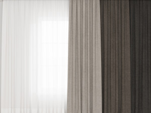 Curtains 3D मॉडल