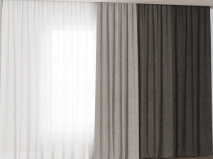 Curtains 3D मॉडल