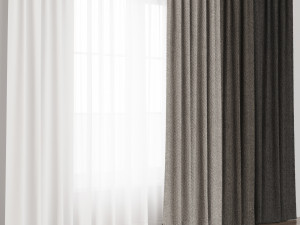 Curtains 3D मॉडल
