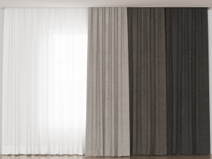 Curtains 3D मॉडल