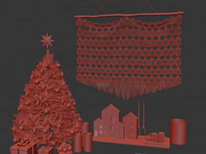 Christmas decor - New Year tree 3D Model