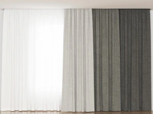 Curtains 3D Model