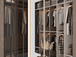 Wardrobe with filling 3D Model