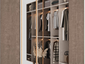 Wardrobe with filling 3D Model