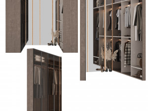 Wardrobe with filling 3D Model