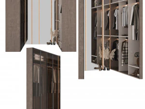 Wardrobe with filling 3D Model