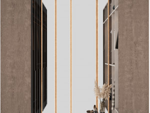 Wardrobe with filling 3D Model