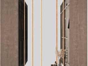 Wardrobe with filling 3D Model