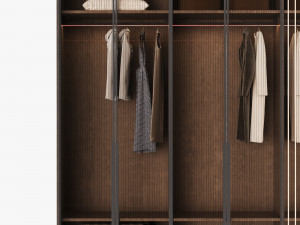 Wardrobe with filling 3D Model
