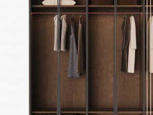 Wardrobe with filling 3D Model