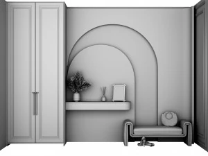 Composition in the hallway 3D Model