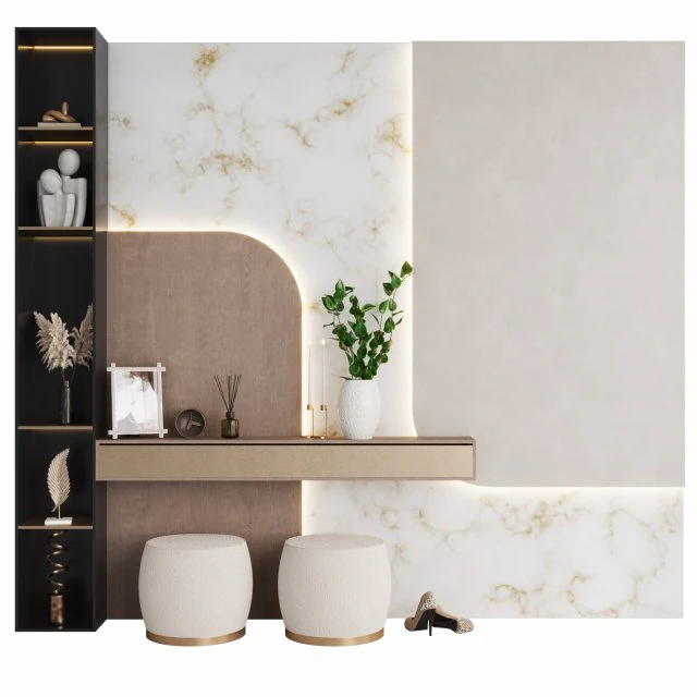 廊下の構図 3Dモデル .c4d .max .obj .3ds .fbx .stl .blend 