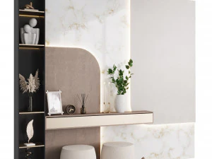 廊下の構図 3Dモデル