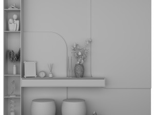 Composition in the hallway Modello 3D