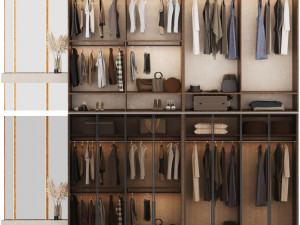 Wardrobe with filling 3D Model