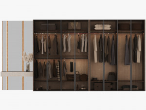 Wardrobe with filling 3D Model
