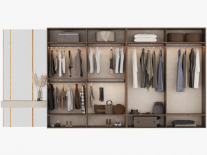 Wardrobe with filling 3D Model