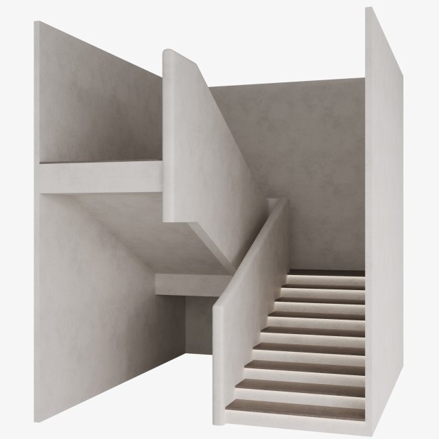 Staircase 3D 모델 .c4d .max .obj .3ds .fbx .stl .blend 