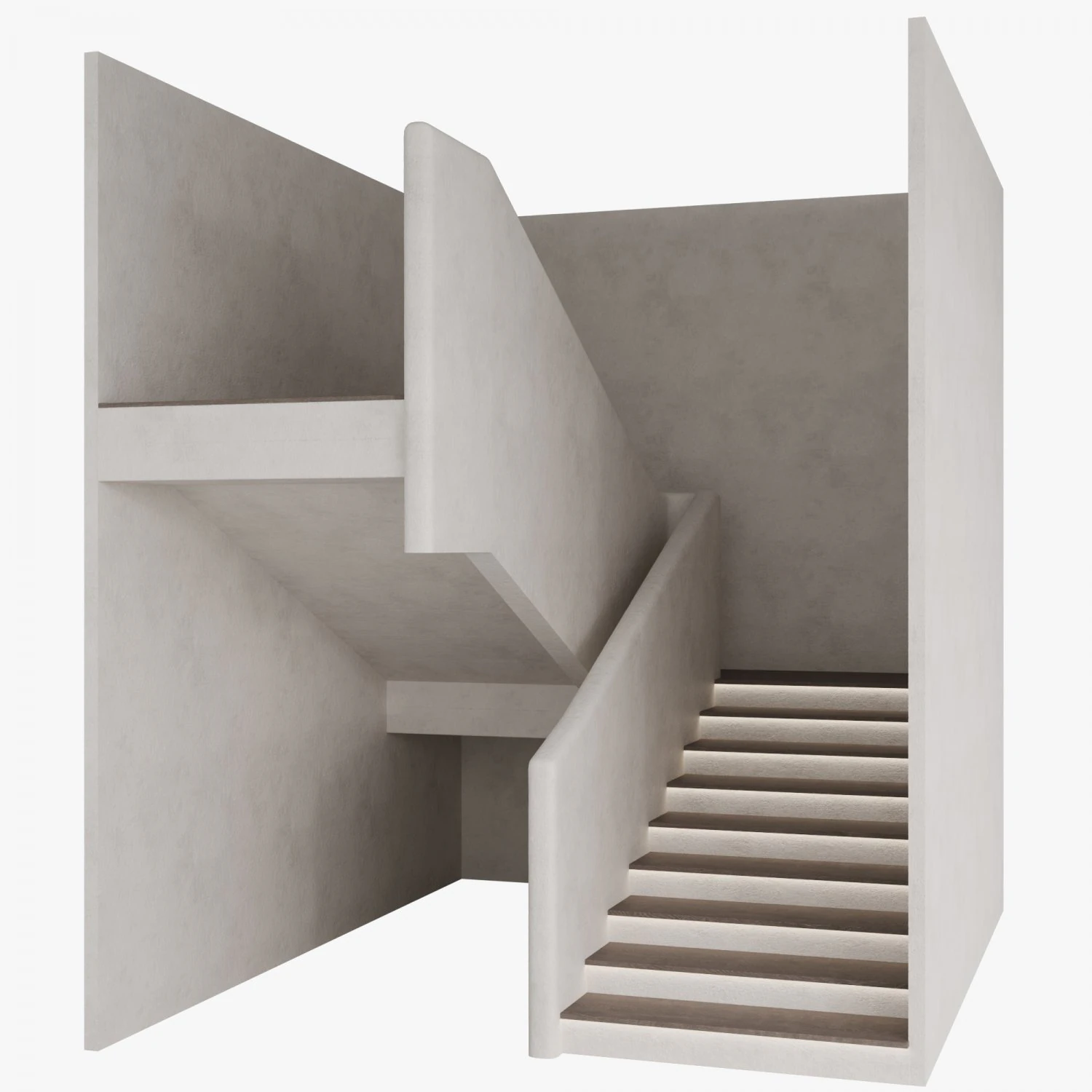 Staircase 3D Model .c4d .max .obj .3ds .fbx .stl .blend 