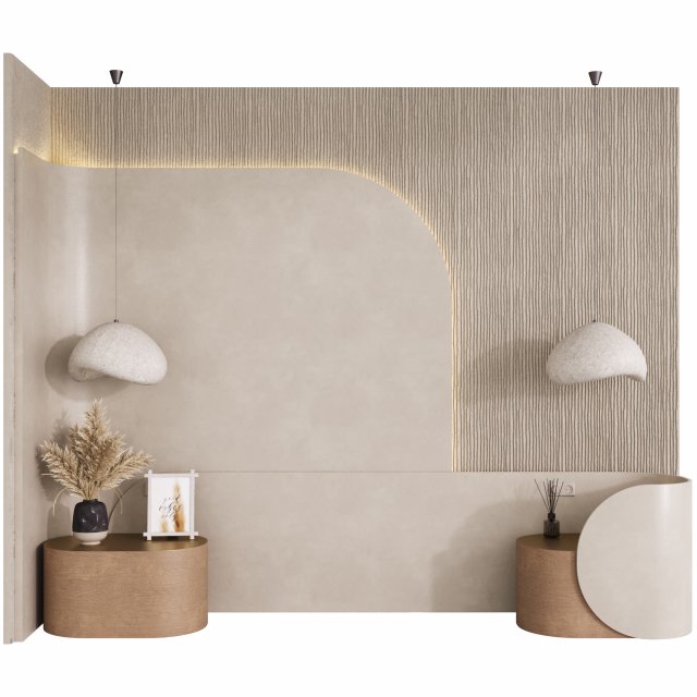 Headboard 3Dモデル .c4d .max .obj .3ds .fbx .stl .blend 