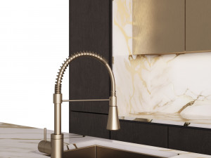 Modern kitchen with island Modelo 3D