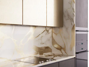 Modern kitchen with island 3D Model