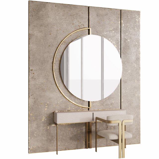 Dressing table 2 Modèle 3D .c4d .max .obj .3ds .fbx .stl .blend 