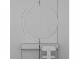 화장대 2 3D 모델