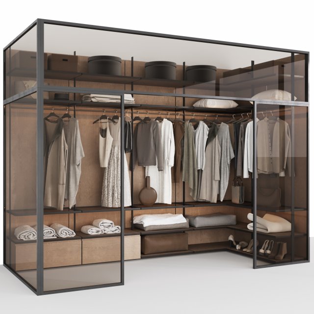 Wardrobe 36 Model 3D .c4d .max .obj .3ds .fbx .stl .blend 