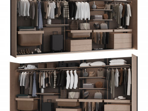 Wardrobe with filling 3D Model
