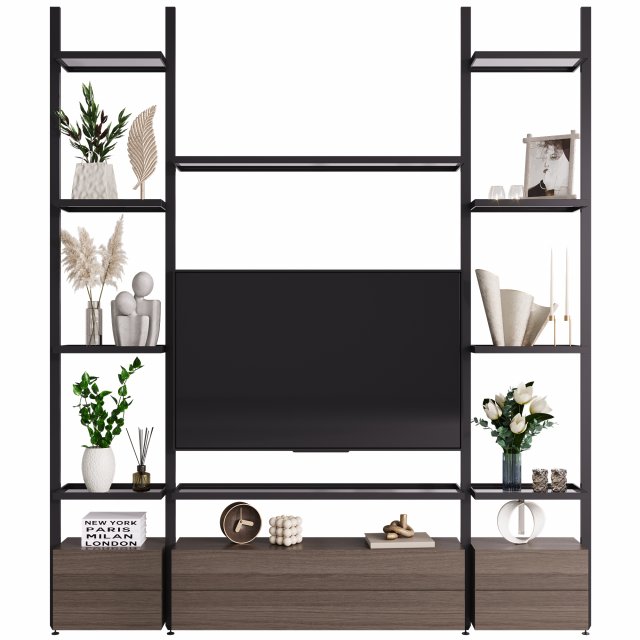 TV wall 6 Modelo 3D .c4d .max .obj .3ds .fbx .stl .blend 