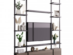 TV wall 6 Modelo 3D