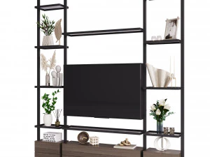 Parete TV 6 Modello 3D