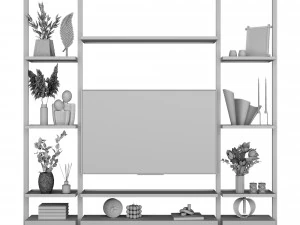 Parete TV 6 Modello 3D