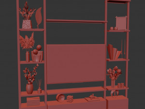 TV wall 6 Modelo 3D