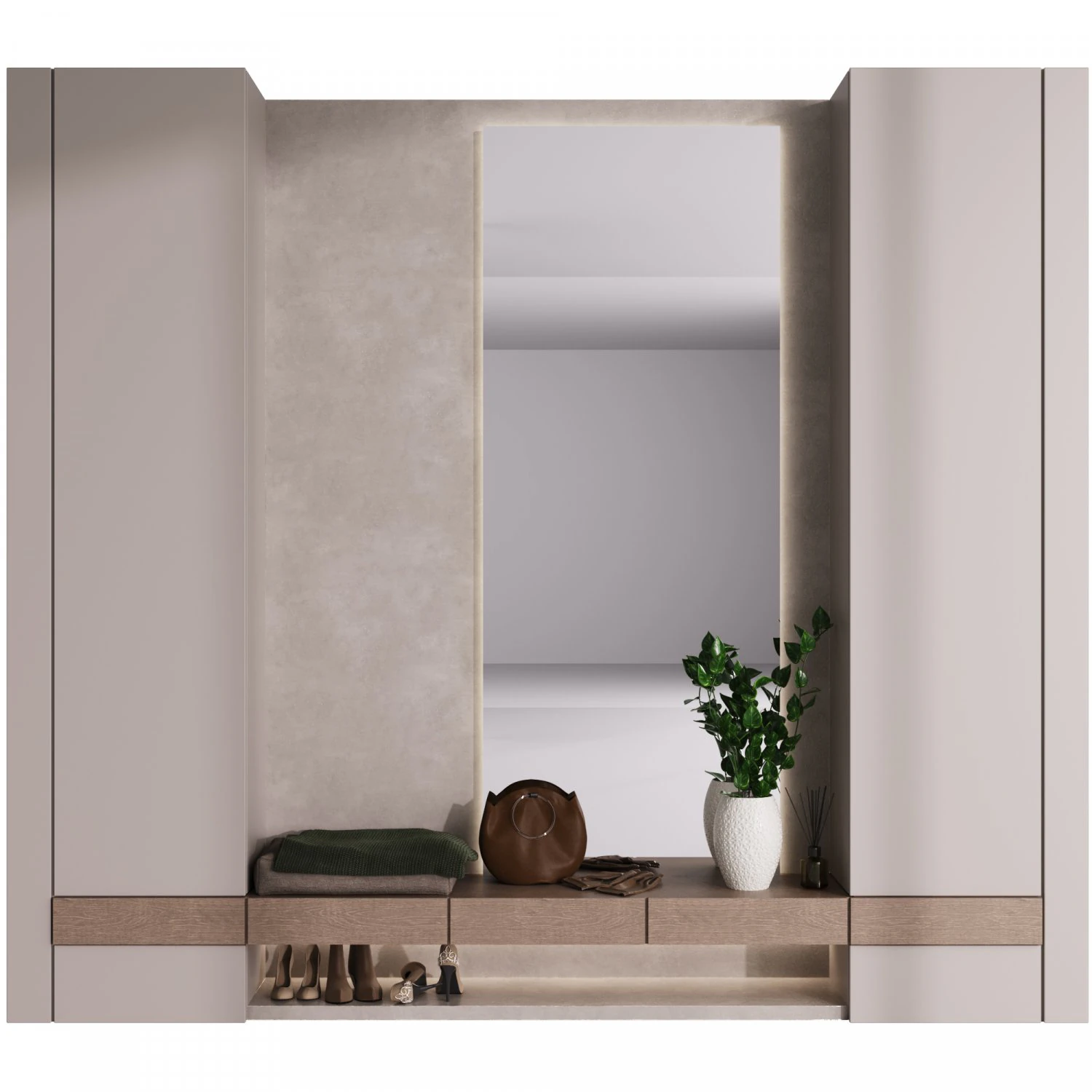 Composition in the hallway 11 3D Model .c4d .max .obj .3ds .fbx .stl .blend