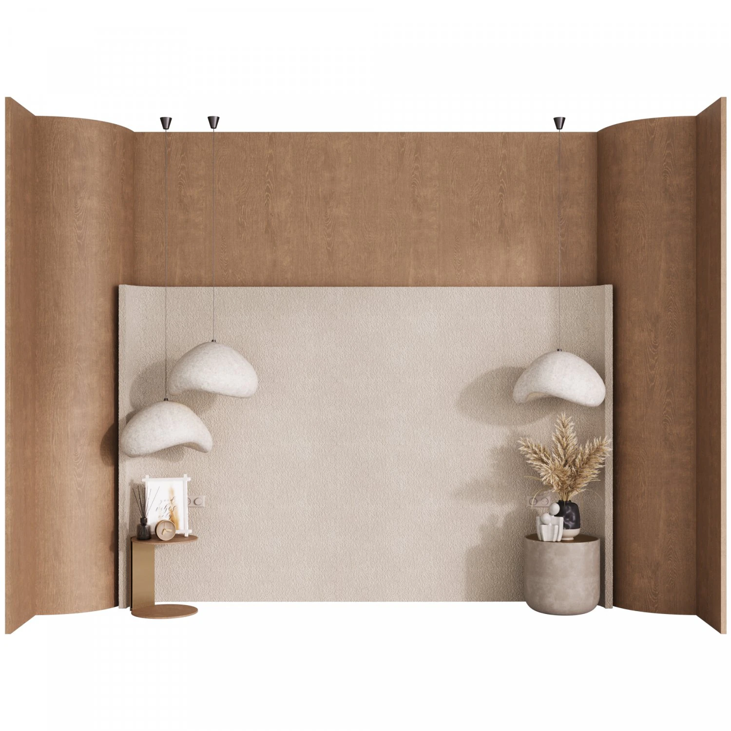 Headboard 10 3D Model .c4d .max .obj .3ds .fbx .stl .blend