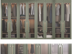 Wardrobe with filling Model 3D