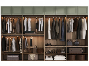 Wardrobe with filling 3D-Modell