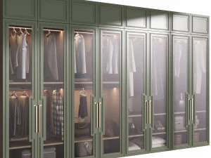 Wardrobe with filling 3D Model