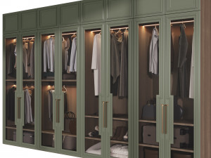 Wardrobe with filling 3D-Modell