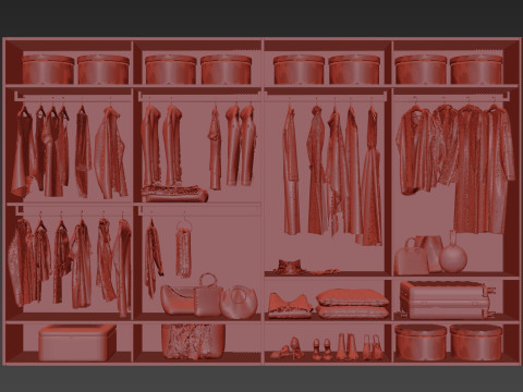 Wardrobe 40 3D Модель