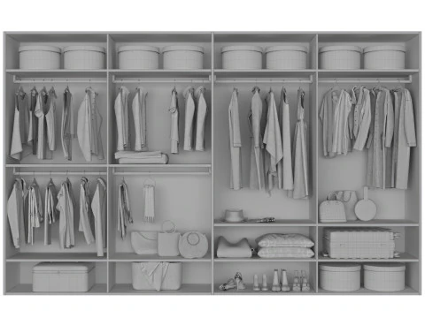 Guarda-roupa 40 Modelo 3D